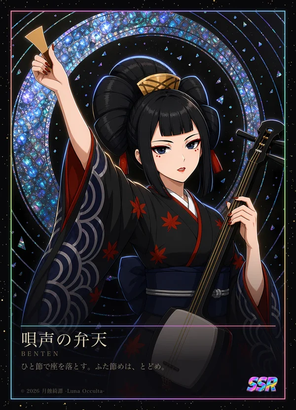 札: 唄声の弁天